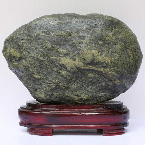 宜居品閣YWS419綠泥石 長江奇石的投資與收藏價值